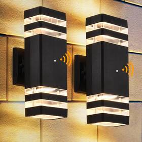 Dastor 732688787040 Dusk To Dawn Outdoor Wall Lights 2 Pack 3000k Warm White Exterior Lighting F
