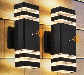 Dst-211001 Dastor Dusk To Dawn Outdoor Wall Lights 2 Pack 3000k Warm White Exterior Lighting