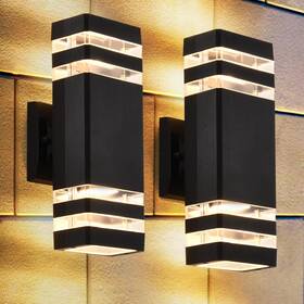 Dst-220501 Dastor 2 Pack Outdoor Wall Lights Up And Down Porch Mount Light