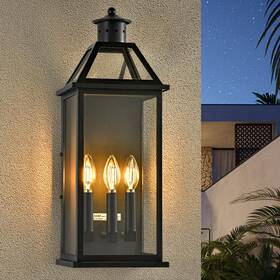 Dst-250901 Dastor Outdoor Wall Lantern 3-light 21 Inch Large Front Porch Light Modern Exterior Li Dst-250901 Dastor Outdoor Wall Lantern 3-light 21 Inch Large Front Porch Light Modern Exterior Li
