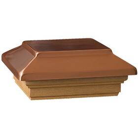 207003 Deckorators 6 Inch X Plastic Top Cedar Base Press-on Post Cap 207003 Deckorators 6 Inch X Plastic Top Cedar Base Press-on Post Cap