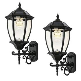 Tynbd006 Dengmall Solar Wall Lantern Outdoor Wireless Dusk To Dawn Mount Light 21 Inch