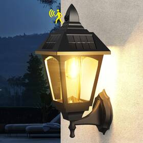 Xdq0126-180bd Deraysion Motion Sensor Outdoor Light Fixture 16 Inch Dusk To Dawn Solar Lanterns 500