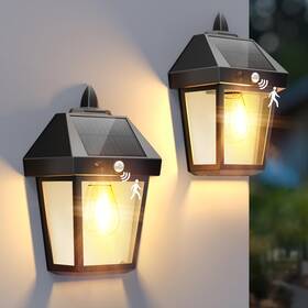 Xdqga2340p2 Deraysion Solar Porch Lights Outdoor 9 Inch Wall Lanterns With Motion Sensor 3
