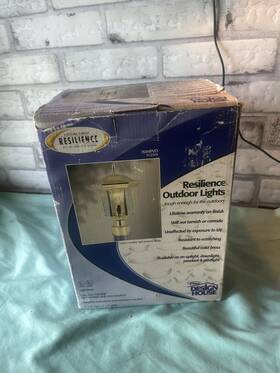 Design House 044321512347 Resilience Brass Outdoor Post Mount Light Fixture