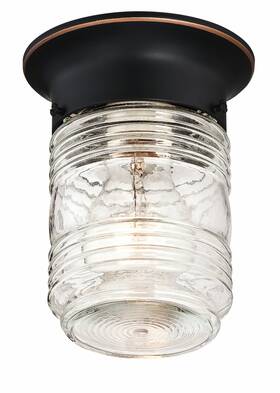 587238 Design House 587 Jelly Jar 5 Inch W Flush Mount Outdoor Ceiling - Bronze 587238 Design House 587 Jelly Jar 5 Inch W Flush Mount Outdoor Ceiling - Bronze