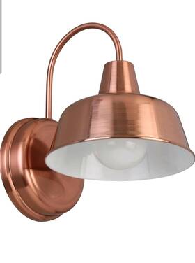 588434 Design House 8-inch Indoor/outdoor Wall Mount Mason Barn Light Copper