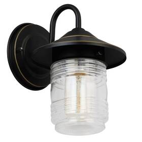 588558-orb Design House Jelly Jar 9 Inch Tall Outdoor Wall Sconce - Bronze