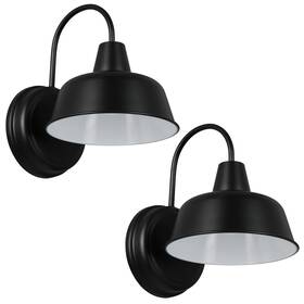 588855-blk Design House 588855 Pack Of 2 Mason 11 Inch Tall Outdoor Wall - Black 588855-blk Design House 588855 Pack Of 2 Mason 11 Inch Tall Outdoor Wall - Black