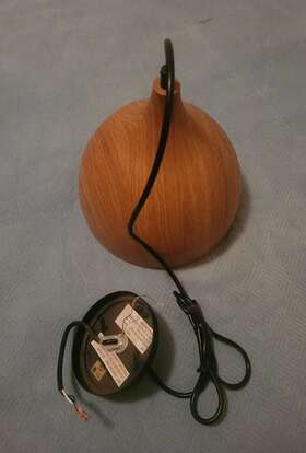 Designers Fountain 046335052642 Hana 1-light Robusta Wood Style Finish Hanging Pendant