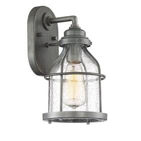 23121-wi Designers Fountain 046335057166 Brensten 1-light Outdoor Wall Lantern Sconce Weathered Iron