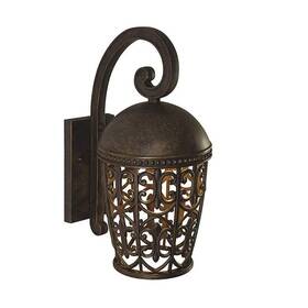 97592-bu Designers Fountain 046335923423 Amherst Outdoor Wall Lantern Sconce 17.75 In H Burnt Umber