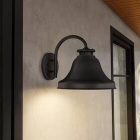 Designers Fountain 445040327329 Bayport 10.25 Inch Bronze Dark Sky 1-light Outdoor Line Voltage Wall Sconce With