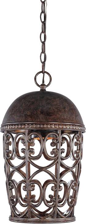 97594-bu Designers Fountain Amherst Hanging Lantern 17.75 In H Burnt Umber