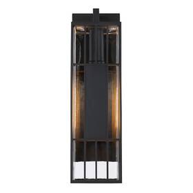 D351m-22ew-bk Designers Fountain Edgehill 1lt 22 Inch Outdoor Wall Black/clear -