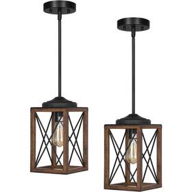 Hhpl05b Dewenwils 60-watt 1-light Adjustable Pipes Pendant Light 2 Pack