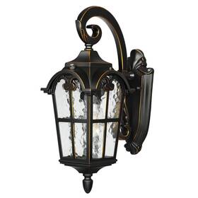 Howl06j Dewenwils Black And Gold Trim Dusk To Dawn Outdoor Hardwired Wall Light With No