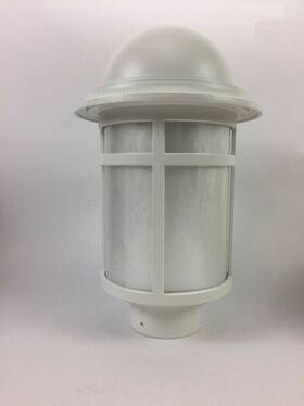 D81463wh Dinico 97090 1-light 9 Inch Outdoor Post Lantern In Textured White D81463wh Dinico 97090 1-light 9 Inch Outdoor Post Lantern In Textured White