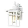 Dm9244w-wh Outdoor Wall Light Dusk To Dawn Exterior Sconce Textured White