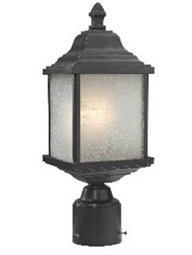 932-20 Dolan Lighting - Charleston 1-light Outdoor Post Lantern-antique Bronze Finish