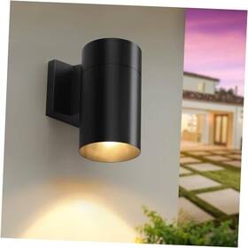 Dcs2402-001-1u Double Century Store Modern Black Outdoor Wall Light - Waterproof Porch Sconce For Patio Garage