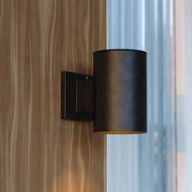 T0739 Dualux Chiasso Aluminum Cylinder 1-light Dusk To Dawn Black Outdoor Wall Lantern T0739 Dualux Chiasso Aluminum Cylinder 1-light Dusk To Dawn Black Outdoor Wall Lantern