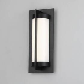 Ws-w45714-bk Dweled Oberon 14 Inch High Black Led Outdoor Wall Light