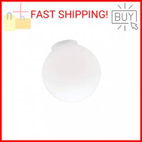 Dysmio 810744038401 Lighting 6 Inches In Diameter - 3-1/4-inch Handblown Gloss White Glass Gl Dysmio 810744038401 Lighting 6 Inches In Diameter - 3-1/4-inch Handblown Gloss White Glass Gl