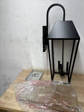 46132-hbt Easylite 31.5 Inch Black Outdoor Hardwired Wall Lantern Sconce No Bulbs Included