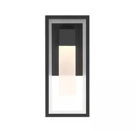 46187-hbt Easylite 12 Inch Black Outdoor Hardwire Wall Lantern Sconce With Integrated Led