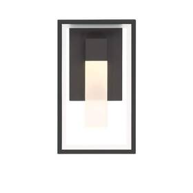 46509-hbt Easylite 12 Inch Black Outdoor Hardwire Wall Lantern Sconce With Integrated Led