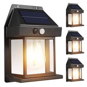 Eclorui 797387565139 Solar Lights Outdoor Dusk To Dawn Wall Sconce Motion Sensor 3 Light Inch