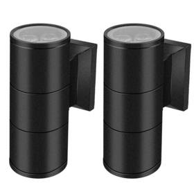 Gpct3137 Edge Collections New 2-pack Cylindrical Ip65 Waterproof Wall Lights For Porch Garage And Patio
