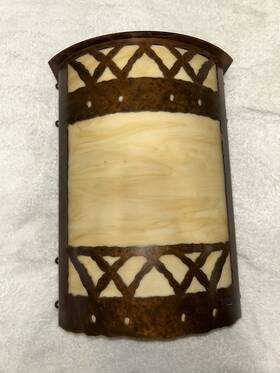 Edge Line 685659135596 1-light Outdoor Wall Sconce In Rustic Antique Look