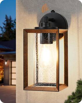 Howl06p Edishine Dusk To Dawn Outdoor Wall Lights Farmhouse Exterior Lighting Fixtur
