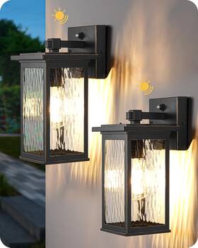 Howl06s Edishine 2 Pack Outdoor Wall Light For Front Door Garage Patio Modern Porch