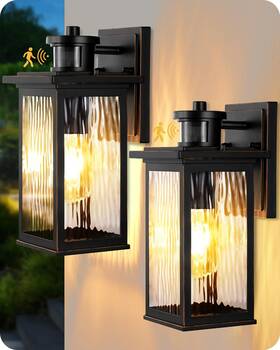 Howl07e Edishine Motion Sensor Outdoor Light Fixtures Wall Mount Dusk To Dawn Front Porch Lig