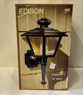 E3626-9 Edison Vintage Nos 19 Inch Light 60w Colonial-style Outdoor Wall Sconce Lantern E3626-9 Edison Vintage Nos 19 Inch Light 60w Colonial-style Outdoor Wall Sconce Lantern