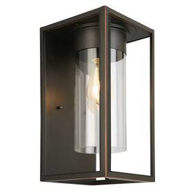203032a Eglo Walker Hill 15 Inch Tall Outdoor Wall Sconce - Bronze
