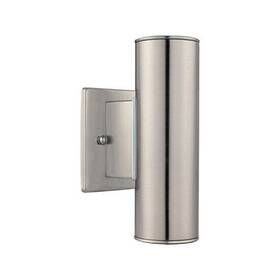 84002a Eglo New Riga 2-light Stainless Steel Outdoor Sconce