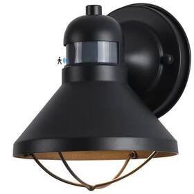 Ekieudl 445018872899 Upgraded 7.08 Inch Black Motion Sensing Dusk To Dawn Indoor/outdoor Hardwired Bar