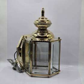E144848 Electric Vtg Light Fixture Outdoor Indoor Gold Lantern Incandescent Luminaire Ul E144848 Electric Vtg Light Fixture Outdoor Indoor Gold Lantern Incandescent Luminaire Ul