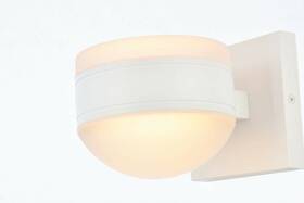 Ldod4017wh Elegant Lighting Wall Sconce White Outdoor Porch Patio Pathway Walkway Balcony Up Down 2 Light