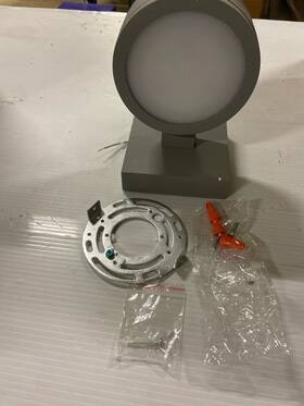 Ldod4018s Elegant Lighting Raine Led Outdoor Wall Sconce - Disk Shade Silver