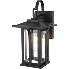 Od327w14bk Elegant Lighting Wall Sconce Light Fixture Outdoor Clear Glass Exterior Walkway Porch Patio 13.5 Inch Od327w14bk Elegant Lighting Wall Sconce Light Fixture Outdoor Clear Glass Exterior Walkway Porch Patio 13.5 Inch