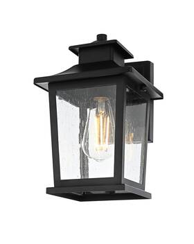 Od351w12bk Elegant Lighting Od351w12 Redner 12 Inch Tall Outdoor Wall Sconce - Black