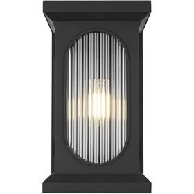 Od417w17bk Elegant Lighting Sevyn 1 Light 17 Inch Black Outdoor Wall Sconce