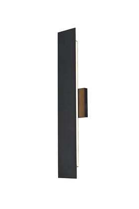 Od506w24bk Elegant Lighting Od506w24 Waylen 24 Inch Tall Outdoor Wall Sconce - Black