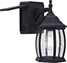 Eleven75 Design 31847 Victoria Collection 1-light Traditional Outdoor Wall Sconce With Seeded Gl