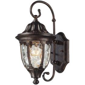 45002 Elk Lighting 748119040950 Glendale 1 Light 14 Inch Regal Bronze Outdoor Sconce 45002/1 - Open Box